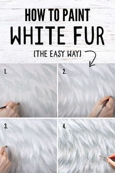 how to paint white fur the easy way