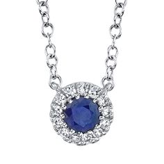 Style Number - AZ15565
Complement your style with this stunning blue sapphire necklace which has an approximate weight of 0.18 ctw. It makes for a great anniversary, birthday, or weddings day gift. Classic Sapphire Diamond Necklace Luxury, Blue Sapphire Diamond Pendant, Pendant Necklace Diamond, Sapphire Pendant Necklace, Sapphire Diamond Pendant, White Gold Pendant Necklace, Blue Sapphire Pendant, Sapphire And Diamond Earrings, Sapphire Necklace Pendants