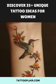 a woman's foot with tattoos on it and the words, discovering unique tattoo ideas for