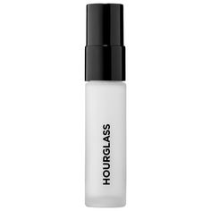 An oil-free primer with a silky, airy texture that leaves a smooth canvas for makeup, while reducing the look of redness, pores, and wrinkles. With a texture unlike any other, this silky primer extends the wear of makeup while also concealing redness, minimizing the appearance of pores, fine lines and wrinkles, and providing broad spectrum SPF 15 for a perfect complexion that lasts.. Hourglass products are 100 percent cruelty-free. Hourglass Mineral Veil Primer, Hourglass Makeup, Becca Cosmetics, Beauty Samples, Creamy Concealer, Waterproof Makeup, Makeup Primer, Face Primer, Spf 15