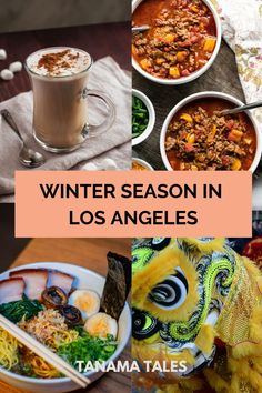 Things to do in Los Angeles during the winter season | Southern California | Los Angeles Snow | Los Angeles Museums | Los Angeles Hiking | Los Angeles Outdoors | Los Angeles Beaches | Los Angeles Cafes and Coffee | Los Angeles Hot Chocolate | Los Angeles Ice Skating | Los Angeles Ramen | Los Angeles Food | Los Angeles Fireplaces | Winter Santa Monica | Winter Venice Beach Los Angeles Food, Los Angeles Beaches, Knotts Berry Farm, Visit Usa, California Los Angeles