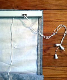 an electronic device is plugged into the fabric