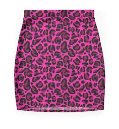 Super stretchy and durable polyester mini skirt. Vibrant, high-quality sublimation print across the front and back. Size range XXS-2XL. A trendy y2k aeshetic hot pink leopard print pattern. Find more animal prints in my shop: julieerindesign.redbubble.com Pink Leopard Print Skirt, Pink Fitted Mini Skirt Y2k Style, Fitted Graphic Print Skirt, Fitted Skirt With Graphic Print, Fitted Mini Skirt With Graphic Print, Trendy Fitted Printed Skirt, Casual Fitted Printed Mini Skirt, Fitted Mini Skirt With Print, Printed Fitted Mini Skirt