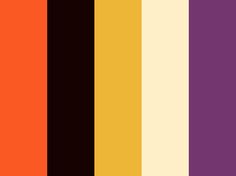 an orange, purple and yellow striped wallpaper with the colors of autumn in different shades