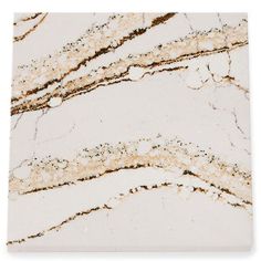 a white marble tile with gold veining