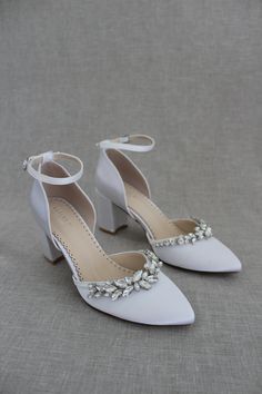 Classic and elegant satin almond toe block heels with added marquise rhinestones are the perfect shoes for weddings, parties or any special occasionDETAILS:HEEL HEIGHT: 2.75 inchesCOLORS AVAILABLE: Champagne, White, Ivory, Navy, Burgundy, and Light BlueUPPER: Synthetic upper and liningMATERIALS: Mandmade outsoleSTYLE NAME: SALLY Brooch Making, Bridesmaids Shoes, Red Hunter, Shoes Prom, Evening Heels, Closed Toe Heels, Holiday Shoes, Pointy Toe Heels, Satin Shoes