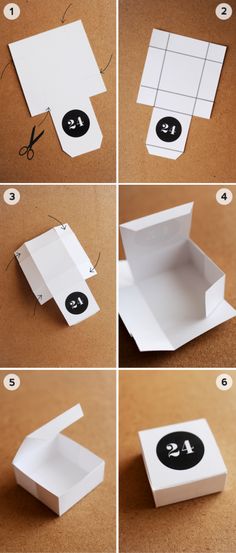 step by step instructions to make an origami box