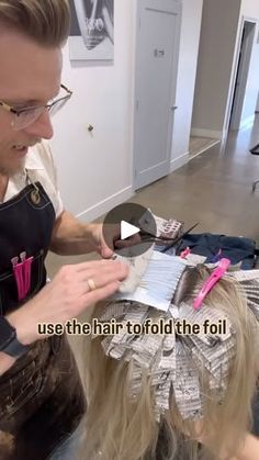 4.4K views · 4.1K reactions | This could be a great new tip or a great reminder 🙏
I remember learning this years ago and 16 years of doing hair and I still have to remind myself to do it. 

We get in such a hurry and foiling becomes so second nature. But from time to time this pops into my head mid appointment and when it does I think 🤔 I’m gonna share this on IG again. 
🌊
#Foils#blonde#blonding#hairtutorial#haireducation | Matt Taddeo|Hair Color Specialist| Irvine Ca Bleach Painting, Hair Foils, Doing Hair, New Tricks, Purple Hair, To Color, Hair Tutorial, Color Purple, Do It