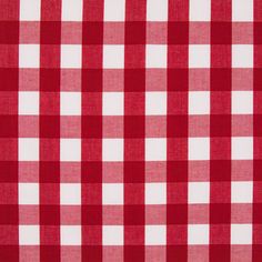 a red and white checkered fabric