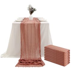 PRICES MAY VARY. 【PACKAGE】8 Piece extra long Cheese Gauze Table Runner, The fully expanded size is 27.5" wide and 160"(13.3ft)length. 【LONG TABLE RUNNER】At 160 inches, it's long enough to span a larger table and drapes beautifully on table , making it ideal for special occasions where you need to host larger groups. A cheesecloth table runner can bring the most out of your table to impress guests and bring a flair to your dining space. 【REUSABLE】All ends are finished, durable and machine washabl Birthday Party Cake Table, Cheese Cloth Table Runner, Cloth Table Runner, Party Cake Table, Cheesecloth Table Runner, Rustic Table Runners, Boho Table Runner, Baby Shower Table Decorations, Birthday Table Decorations