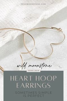 Heart Hoop Earrings by Wild Moonstone | Jewelry with purpose | based in Northern California | making Jewelry for you and the people you love. Sometimes SIMPLE is PERFECT. Our statement heart hoop earrings are filled with 14k gold, making them perfect for everyday wear. Shop now! hoop earrings, heart hoop earrings, heart shaped earrings, heart shaped hoop earrings, minimal hoop earrings, minimal jewelry, everyday wear earrings, everyday jewelry, simple jewelry, casual earrings, gold earring Trendy 14k Gold Hoop Earrings As Gift, Trendy Nickel-free 14k Gold Filled Jewelry, Trendy Tarnish Resistant 14k Gold Filled Hoop Earrings, Trendy 14k Gold Filled Round Hoop Earrings, Trendy 14k Gold-filled Yellow Gold Hoop Earrings, Trendy 14k Gold Hoop Earrings For Everyday, Nickel Free 14k Gold Filled Hoop Earrings, Trendy Hypoallergenic 14k Gold-filled Jewelry, Trendy Nickel-free 14k Gold Filled Hoop Earrings