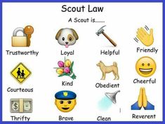 an image of the words scout law