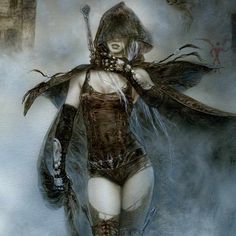 Female Warriors, Luis Royo, Spanish Artists, Fantasy Paintings, Fantasy Artist, Fantasy Warrior, Ethereal Art, Fantasy Illustration, Gothic Art