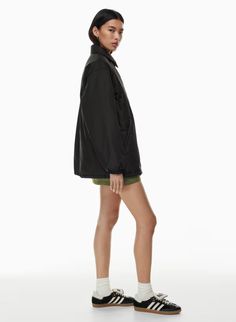 COACHES JACKET | Aritzia Coaches Jacket, Coach Of The Year, Easy Shape, Mom Day, Coach Jacket, Water Repellent Fabric, Classic Elegant, Summer Staples, Polar Fleece