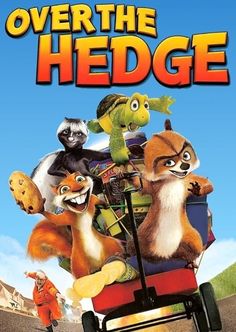 an animated movie poster with animals riding in a cart