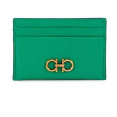 New Ferragamo Card Holder Comes With Box!!! 2 Envelope Spots And Opening For Money Retails $500 Elegant Green Wallets With Card Slots, Designer Green Bag With Card Slots, Designer Green Bags With Card Slots, Elegant Green Rectangular Card Holder, Elegant Green Formal Card Holder, Green Luxury Card Holder With Interior Slots, Elegant Green Wallet For Formal Occasions, Green Elegant Formal Wallets, Elegant Green Formal Wallet