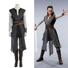 Halloween Star Wars: Episode VIII Rey Cosplay Costume CostumesXS- Xcoser International Costume Ltd. Rey Star Wars Costume, Jedi Outfit, Costume Disney