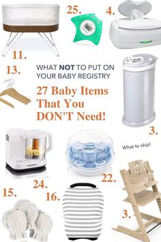 baby items that you can't keep out of the crib or changing table