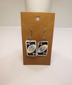 These cool earrings will complement anyone's look Handmade in Washington state Diy Fun Earrings, Retro Rectangular Earrings For Gift, Random Earrings, Hand Made Earings, Cool Earrings Aesthetic, Weird Earrings Aesthetic, Crazy Earrings, Jewelry Closet, Quirky Jewelry