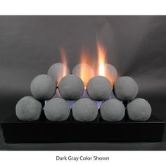 the dark gray color shown in this image is fire