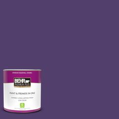 a pink paint can with the words behr paint and furniture in one on it