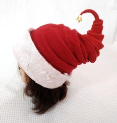 Winter Party Costume Hat, One Size Fits Most, Red Christmas Cap, Adjustable Christmas Hat As Gift, Red Winter Hat As A Gift, Whimsical Winter Hats For Gifts, Red Winter Hats For Gifts, Whimsical Winter Costume Cap, Whimsical Red Winter Hat, Red Christmas Hat For Festive Occasions