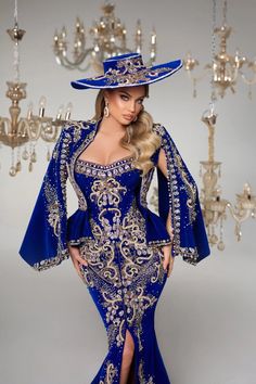 Taxes + Shipping included! Luxury Blue Embroidered Festive Dress, Luxury Blue Elegant Embroidered Dress, Luxury Royal Blue Elegant Kaftan, Luxury Royal Blue Women's Kaftan, Royal Blue Haute Couture, Bad Dresses, Luxurious Dresses, Fab Dress, Hi Fashion