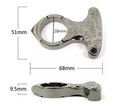 an image of a bottle opener with the measurements for it and how to use it