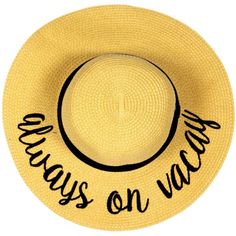 Embroidered Sun Hat Trendy Adjustable Sun Hat For Sunbathing, Trendy Sun Hat For Vacation, Casual Curved Brim Hat For Summer Adventures, Casual Hats For Summer Adventures, Trendy Sun Hat For Vacation Sunbathing, Trendy Adjustable Hat For Sunbathing, Fun Spring Travel Sun Hat, Casual Summer Hats For Adventures, Casual Straw Hat For Sunbathing Vacation