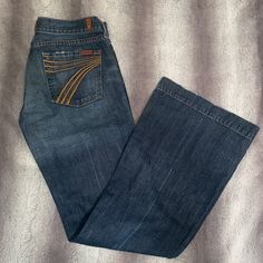 7 For All Mankind Jeans Dojo Orange 7’s Size 29 Little To No Stretch Mid-Rise Gorgeous Flare Lightly Worn 7 Of All Mankind Jeans, 7s Jeans, Future Outfit, 2024 Christmas, 7 For All Mankind Jeans, Christmas 2024, Fit Check, For All Mankind, 7 For All Mankind