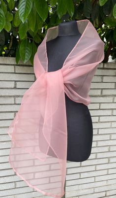 A very elegant organza shawl for your wedding party or evening dress. Made of soft organza. Color: pink rose / mauve shade . Absolutely gorgeous color. Goes well with all pink shades. Size : 200 cm x 45 cm You can use it as a wrap, shawl or stola. WE have matching bags in our Etsy Shop! WE accept credit cards! Elegant Fitted Pink Shawl, Elegant Pink Shawl For Party, Elegant Pink Party Shawl, Spring Wedding Shawl In Pink, Pink Wedding Shawl For Spring, Elegant Pink Silk Shawl, Organza Shawl, Star Shawl, Wedding Shrug