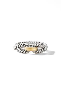 Yurman Ring, Chrismas Gifts, Loop Bands, Stacked Jewelry, Jewelry Inspo, Dream Jewelry, Watch Necklace, David Yurman, Ear Jewelry