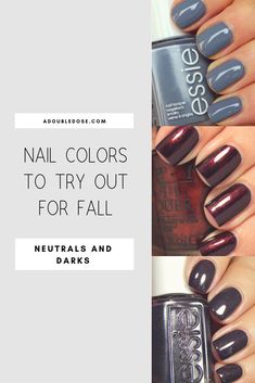 Fall Nail Colors – A Double Dose Fall Nails Two Colors, Fall Wedding Guest Nail Colors, Summer To Fall Transition Nail Colors, Fall Pedicure Colors Toenails 2022, Mail Colors Fall 2022, September Colors Nails, Best Fall Nail Colors 2022, September Pedicure Colors, September Nails Color Fall Dip