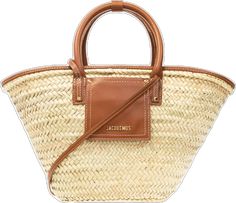 Designer Shoulder Bag For Summer Vacation, Designer Summer Shoulder Bag For Vacation, Designer Shoulder Bag For Summer Beach, Designer Summer Straw Bag For Daily Use, Designer Summer Beach Bags, Beach Straw Bag With Top Handle And Dust Bag, Brown Straw Bag For The Beach, Designer Straw Bag With Detachable Handle For Vacation, Luxury Straw Bag With Removable Pouch For Beach