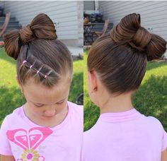 Little girls hair Easy Hairstyles For Kids, Simple Bow, Bella Hair, Girl Hairstyle