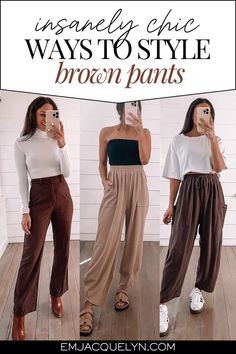 Discover how to style brown pants outfits with these women’s fashion tips. Whether you’re dressing up women’s pants for work or creating casual looks with women’s bottoms, this guide offers versatile outfit ideas to help you feel chic and confident. Explore easy ways to mix and match your wardrobe for any occasion.