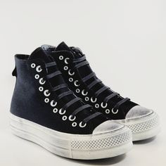 Converse Chuck Taylor All Star Hi High Top Lift Punk Rock Black / Egret / Black Canvas Women's Platform Sneakers / Boots A07679c Nwt Brand: Converse Model: Chuck Taylor All Star Lift Hi Style Code: A07679c Color: Black / Egret / Black Gender: Women's Size Guide: Us Women's 6.5 / Uk 4.5 / Eur 37 / Cm 23.5 Us Women's 7 / Uk 5 / Eur 37.5 / Cm 24 Us Women's 7.5 / Uk 5.5 / Eur 38 / Cm 24.5 Us Women's 8.5 / Uk 6.5 / Eur 39.5 / Cm 25 Counter Culture Bold. Edgy. The Right Amount Of Loud. The All Star Li Black High-top Platform Sneakers With Edgy Style, Edgy Leather High-top Platform Sneakers, Punk Style Leather High-top Sneakers, Punk Style Low-top Platform Sneakers, Edgy Black Low-top Platform Sneakers, Edgy Black Platform Sneakers, Edgy High-top Lace-up Sneakers With Vulcanized Sole, Punk Black High-top Sneakers For Streetwear, Edgy Lace-up High-top Sneakers With Vulcanized Sole