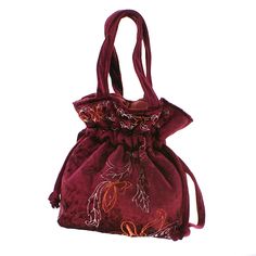 Drawstring bag. the handbag also has ears for carrying the handbag in the hand. The handbag is luxurious for company, for a party among friends. It is unique hand-sewn. The bag has 3 to 4 layers. It is always reinforced with felt, which beautifully holds the shape of the handbag. It has a lining and an upper decorative fabric material. the height of the handbag without the handle is 9,05 inhes. With ears 14,56 inches. It is  10,62 inches wide. The bottom of the bag is 3,93 inches. The handbag is Elegant Handmade Handheld Bucket Bag, Elegant Handheld Handmade Bucket Bag, Velvet Pouch Bag As Gift, Velvet Pouch Bag For Gifts, Velvet Pouch Bag For Gift, Embroidered Velvet Bag Perfect For Gifts, Embroidered Velvet Bag For Gifts, Embroidered Velvet Bags Ideal For Gifts, Gift Velvet Bag With Embroidery