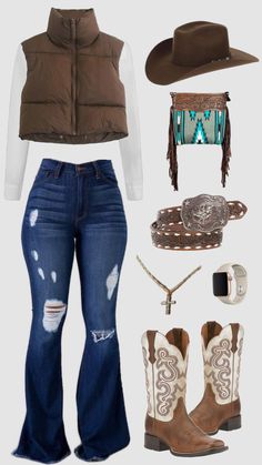 Aquarium Date, Cute Outfits To Wear, Casual Country Outfits, Country Fits, Cowgirl Style Outfits, Outfits For Mexico, Southern Outfits, Latina Fashion Outfits