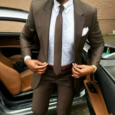 Brown Men Suit, Terno Slim Fit, Tuxedos Wedding, Suits Men Slim, Terno Slim, A Man In A Suit, Man In A Suit, Men In Suits