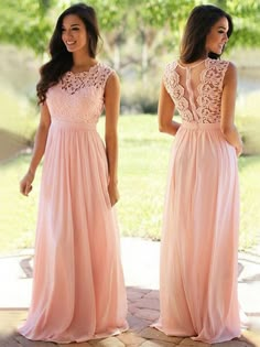 A-Line Bridesmaid Dress Jewel Neck Sleeveless Elegant Floor Length Chiffon / Lace with Sash / Ribbon / Pleats 2023 2024 - $131.99 Bridesmaid Dresses Lace Top, Cheap Floor, Blush Dress, Coral Blush, Luxury Vehicles, Sleeveless Bridesmaid Dresses, Lace Bridesmaids, Floor Length Prom Dresses, Pink Bridesmaid Dresses