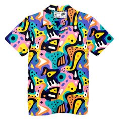 Get Your Summer Vibe On - Hawaiian Shirts | Mondo Cana Hawaiian Shirt – Vapor95 Cheap Character Print Tops For Playwear, Affordable Multicolor Retro Print T-shirt, Hawaiian Outfit Ideas, Hawaii Outfits Ideas, Shirt Outfit Ideas, Silly Clothes, Code Clothes, Usa Shorts, Hawaii Outfits