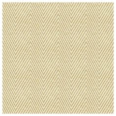 an upholstered beige and white herringbone pattern fabric with small, diagonal stripes