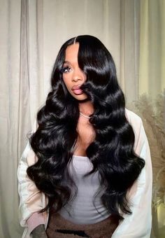 Cute Sew Ins For Black Women, Long Soft Waves Hair, Long Blowout Hair, Jada Wada, Hair And Skin Vitamins, Virtual Hairstyles