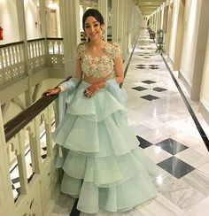 Ruffles Lehenga, Ghaghara Choli, Ruffle Lehenga, Orang India, Indian Wedding Gowns, Sangeet Outfit, Skirt Ideas, Wedding Couture, Princess Fashion