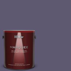 BEHR MARQUEE 1 gal. #pmd-90 Luscious Purple Matte Interior Paint and Primer in One Behr Marquee Paint, Flat Exterior, Behr Premium Plus, Behr Marquee, Paint Keys, Amber Moon, No More Drama, Hidden Colors, Matte Paint