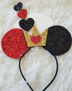 Mouse Headband, Birthday Minnie Mouse, Diy Disney Ears, Diy Mickey Ears, Disney Mouse Ears, Minnie Mouse Headband, Disney Headbands, Disney Bows, Disney Mickey Ears