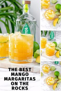 the best mango margaritas on the rocks