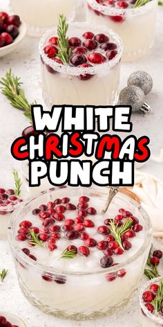 Christmas is such a blast, and you can amp up the fun with this awesome white Christmas punch. It’s a tasty and non-alcoholic drink that’s super-easy to whip up with just a handful of ingredients. All you need is some white cranberry juice, piña colada mixer, lime club soda, and a handful of cranberries to top it off with a festive garnish. It’s a refreshing, fruity treat that everyone can enjoy without worrying about alcohol (or you can add some it up if you want - that's optional!) Christmas Ornament Drink Ideas, Christmas Drink Non Alcoholic, Winter Punch Recipes Non Alcoholic, Non Alcoholic Drinks For Christmas, Adult Christmas Drinks, Christmas Punch Alcoholic, Christmas Punch Recipes Non Alcoholic, Non Alcoholic Christmas Drinks, Christmas Party Drinks Alcohol