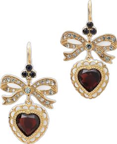 Luxury Heart Cut Earrings For Formal Occasions, Luxury Heart-shaped Earrings, Luxury Pierced Earrings For Valentine's Day, Luxury Heart-shaped Jewelry For Evening, Luxury Heart Shaped Jewelry For Evening, Luxury Double Heart Earrings, Elegant Heart Pendant Earrings For Formal Occasions, Luxury Heart-shaped Drop Earrings For Valentine's Day, Elegant Red Heart Cut Earrings